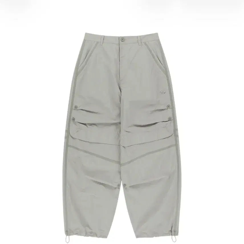 [BUNJANG] Sansan Gear Taped Button Pants Light Gray Size 1 / 산산기어 테이프드 버튼 팬츠 라이트 그레이 1사이즈