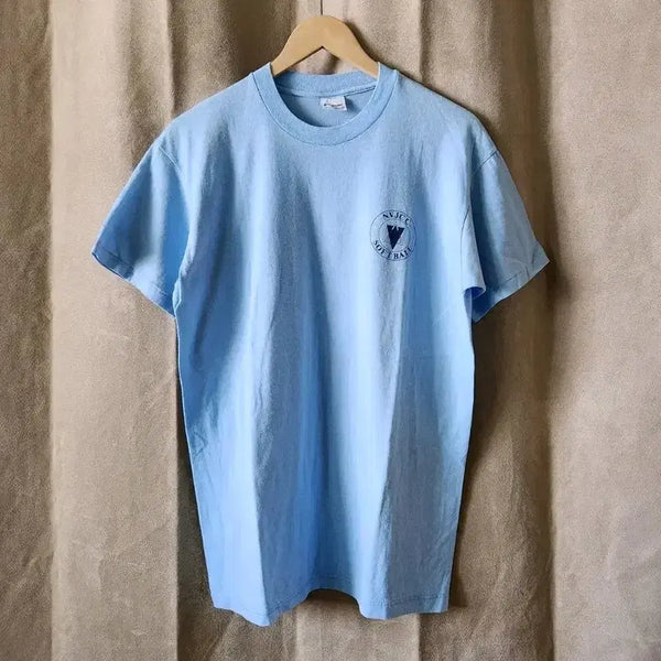 [BUNJANG] 90s USA Stedman T-Shirt Sky Blue L / 90s USA Stedman 하늘색 티셔츠 L