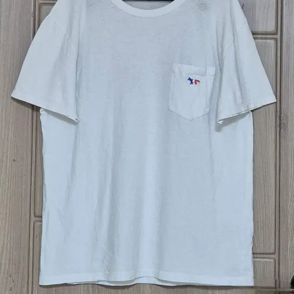 [BUNJANG] Maison Kitsuné Tricolor Fox Pocket T-Shirt (Men's) L / 메종키츠네  트리컬러 포켓 반팔티(남자) L