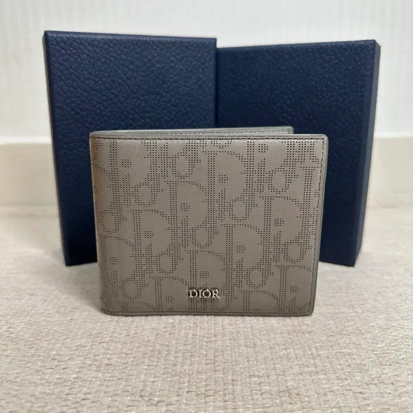 [BUNJANG] Dior Oblique Galaxy Wallet Grey / [A/정품] 디올 오블리크 갤럭시 반지갑 그레이