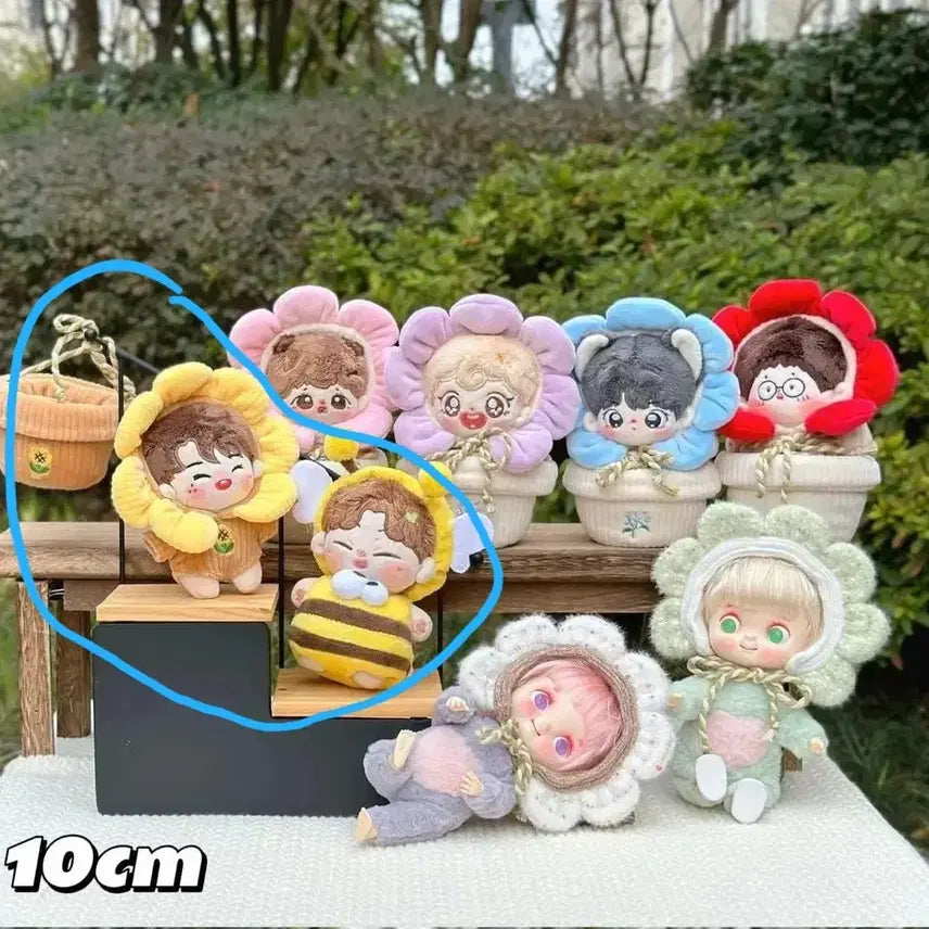[BUNJANG] 10cm Doll Clothes Sunflower + Bee Bundle Set / 삼둥이옷장 10cm 인형옷 해바라기+꿀벌 일괄