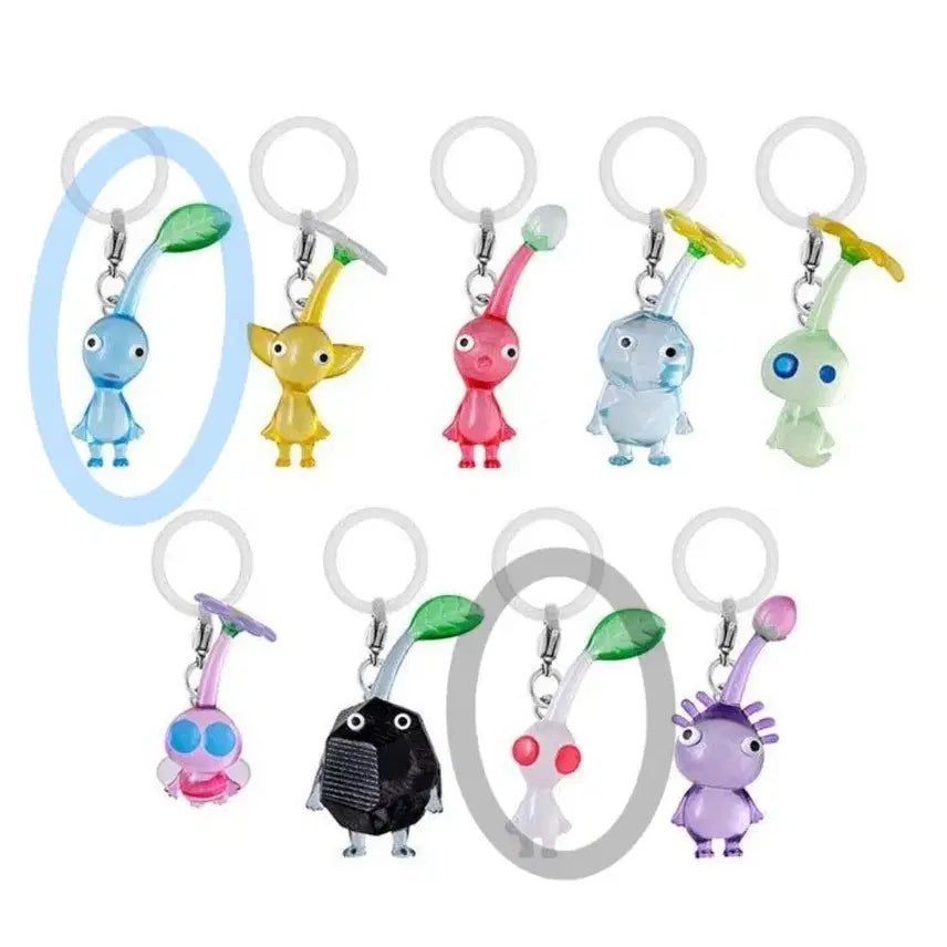 [BUNJANG] Pikmin Pikmin Mejirushi Gacha Keyring Vol. 2 Blue White (Sealed) / 현물 미개봉 피크민 메지루시 가챠 키링 2탄 파랑 하양