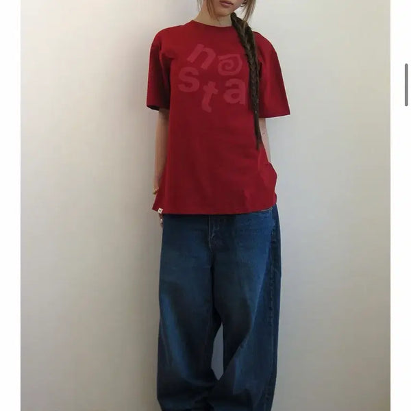 [BUNJANG] The Coldy KABASHI LunaKifu Eight Seconds Red T-Shirt / 나츠  티셔츠 레드/더콜디 카바시  루나키후 패슬 미쏘 에잇세컨즈