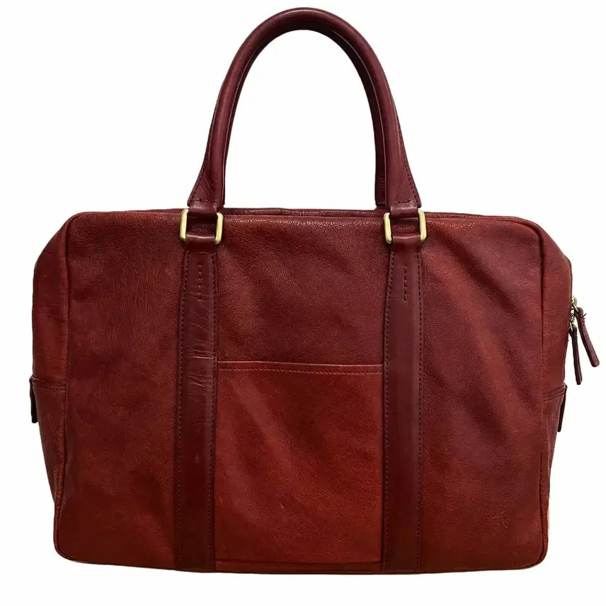 [BUNJANG] Yoshida Porter Cowhide Boston Bag Burgundy / 요시다 포터 소가죽 보스톤백 버건디