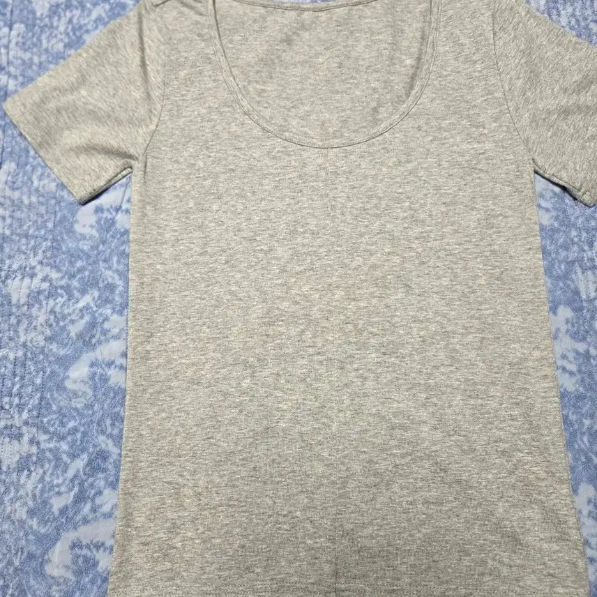 [BUNJANG] Women's Basic Short-Sleeve T-Shirt Gray / 여성 기본 반팔티 그레이