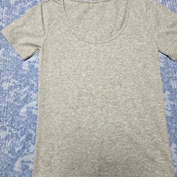 [BUNJANG] Women's Basic Short-Sleeve T-Shirt Gray / 여성 기본 반팔티 그레이