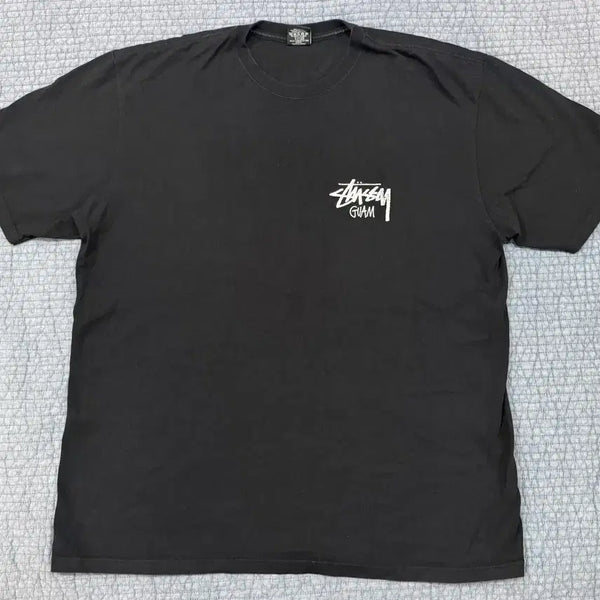 [BUNJANG] Stussy Guam Short Sleeve T-Shirt XL Black / 스투시 괌 반팔 티셔츠
