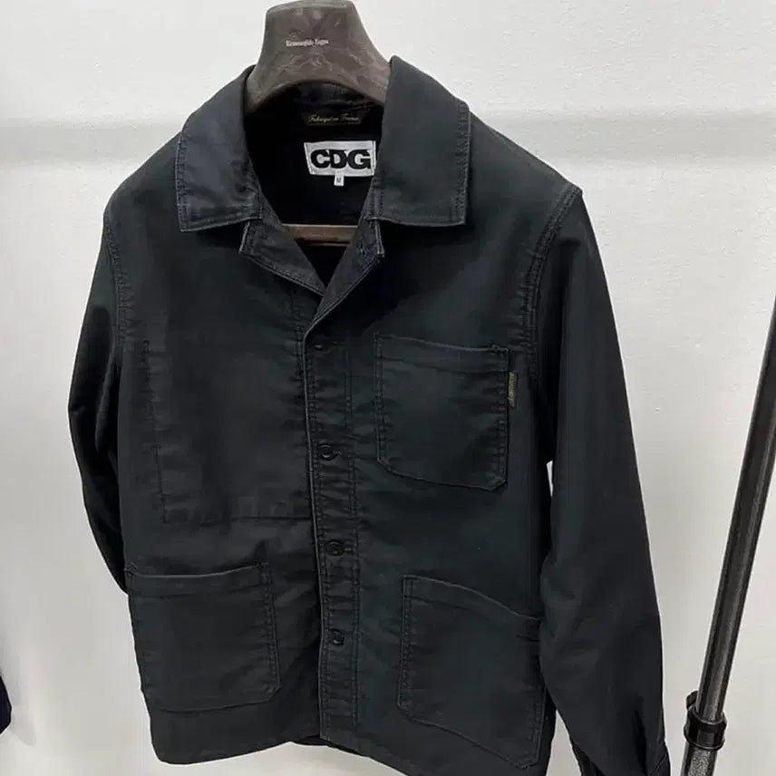 [BUNJANG] Comme des Garçons x Le Laboureur Work Jacket Black Cotton / CDG꼼데가르송x르라부어 워크 블랙 자켓 m