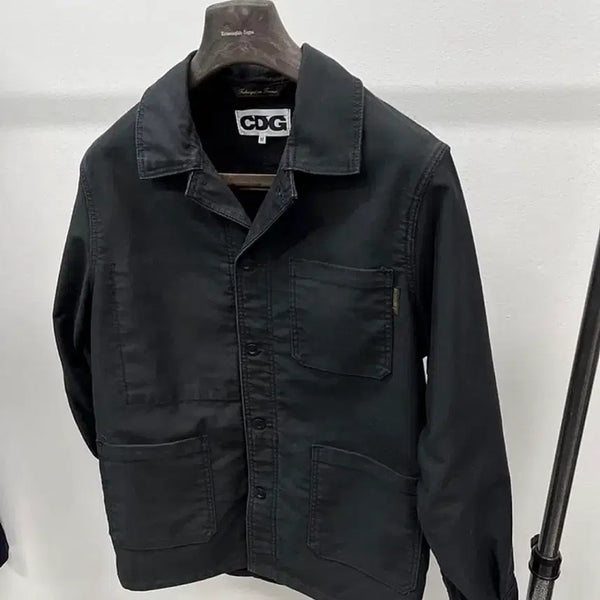 [BUNJANG] Comme des Garçons x Le Laboureur Work Jacket Black Cotton / CDG꼼데가르송x르라부어 워크 블랙 자켓 m