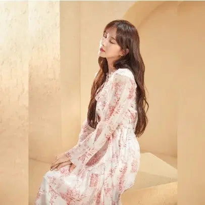 [BUNJANG] It Michaa Flower Print Ruffle Dress / 잇미샤 플라워프린트 러플 원피스