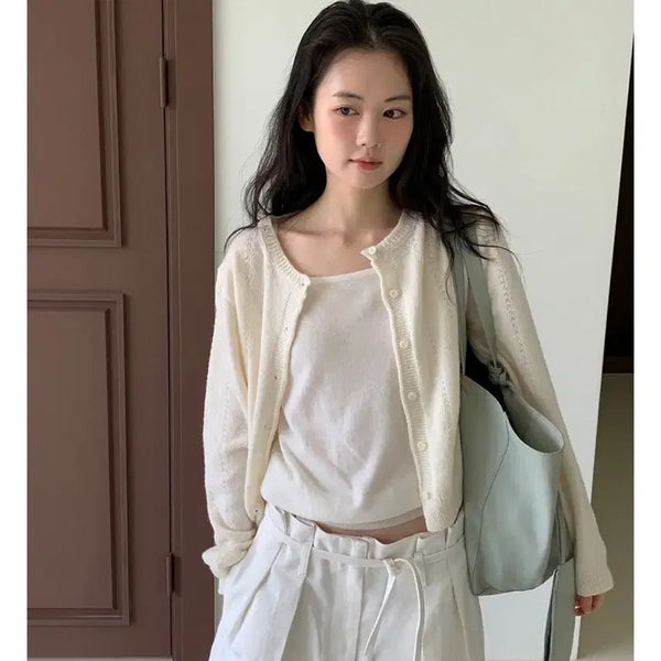 [BUNJANG] Maybe Baby Ivory Cotton Long Skirt / [메이비베이비] 아이보리 코튼 롱 스커트 S(26-27)