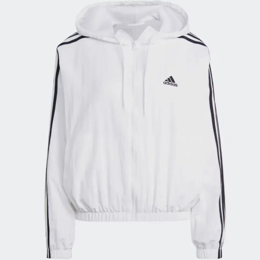 [BUNJANG] Adidas Women's Windbreaker White M New / 아디다스 여성용 바람막이 화이트 M 새상품
