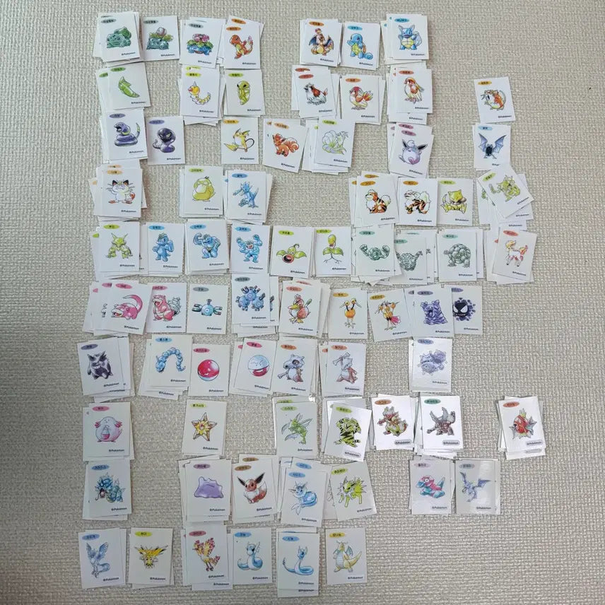 [BUNJANG] Pokemon 30th Anniversary Artwork Ttibusil Full Set / 포켓몬 30주년 아트워크 띠부씰 전종(개별판매)