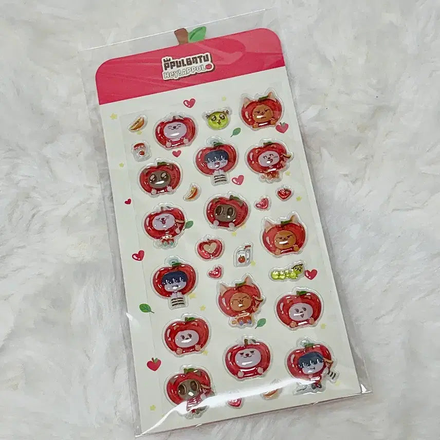 [BUNJANG] Apple Batu 3D Sticker / (미개봉/새상품)애뿔바투 3D 스티커
