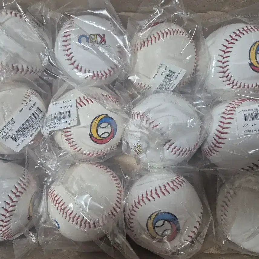 [BUNJANG] KBO Old Logo Baseball Bundle Set (12 types) / KBO 올드 로고 볼 일괄 미개봉 정 가격 12종