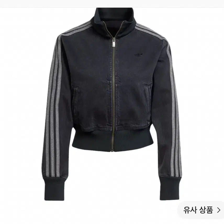 [BUNJANG] Adidas Adicolor Denim Track Top Black / 아디다스 아디컬러 데님 트랙탑 블랙
