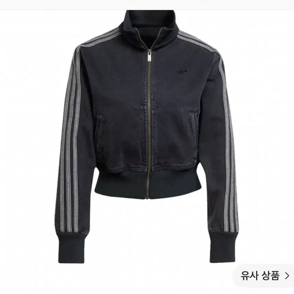 [BUNJANG] Adidas Adicolor Denim Track Top Black / 아디다스 아디컬러 데님 트랙탑 블랙
