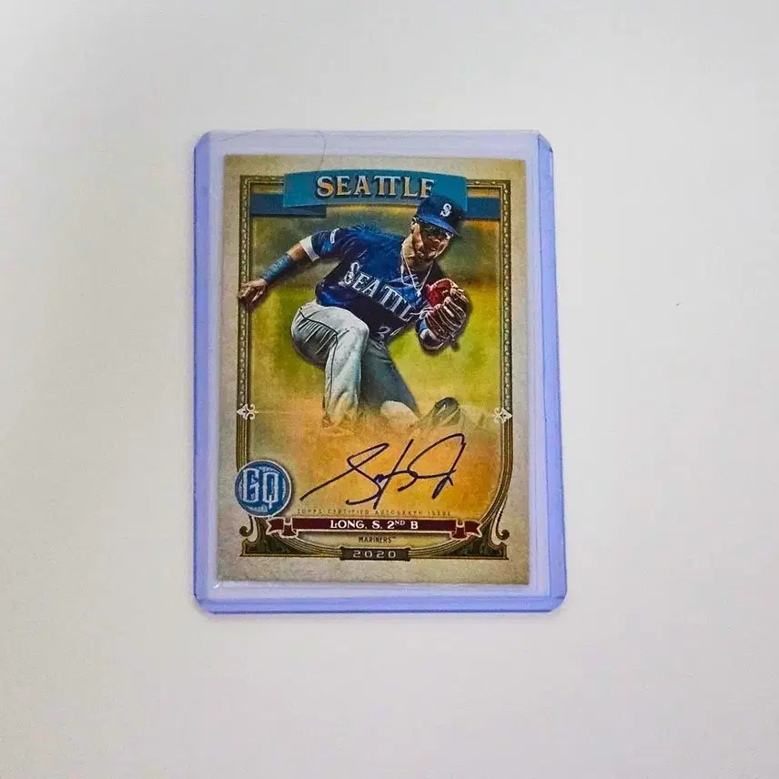 [BUNJANG] Shed Long Jr. Autographed Baseball Card / MLB 셰드 롱 주니어 오토(친필 싸인카드)