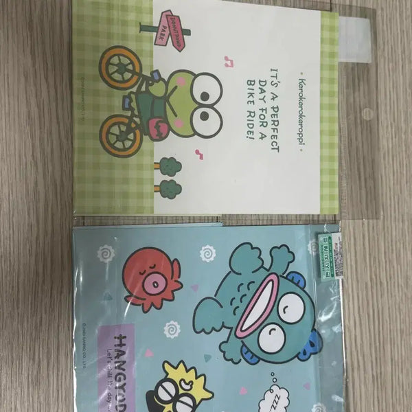 [BUNJANG] Sanrio Happy Danbi Keroppi & Hangyodon Letter Set / 이번주만 일괄 0.2) 산리오 해피단부이 케로피, 한교동 편지지 세트