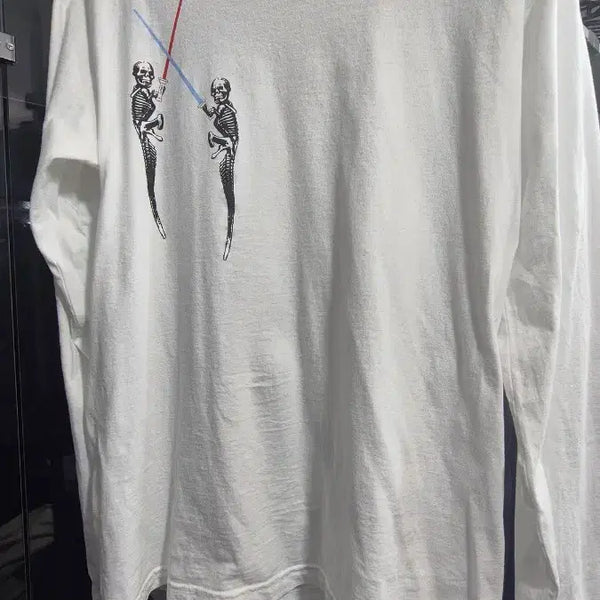 [BUNJANG] Chrome Hearts Skull Graphic Long Sleeve T-Shirt / A급 크롬하츠 해골 그래픽 긴팔 티셔츠 정품 팝니다