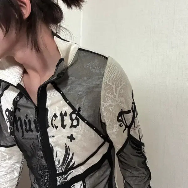 [BUNJANG] Salvage Oriental Punk Eyelet Vintage Jacket / salvage 아일렛 펑크 오리엔탈 빈티지 자켓