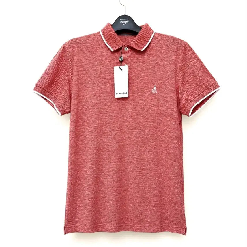 [BUNJANG] Beanpole Men's Linen Blend Short-Sleeve Polo Shirt (Slim Size 100) / 새상품 95~100 남성 빈폴 반팔 카라티 남성 반팔티 100 새제품