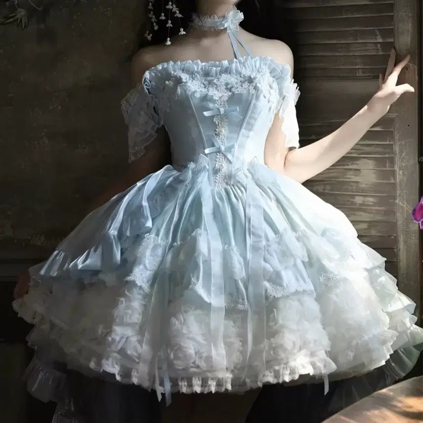 [BUNJANG] Lolita Wedding Dress Elf Graduation Concept Photoshoot / 로리타 웨딩 드레스 엘프 졸업사진 졸사 컨셉촬영
