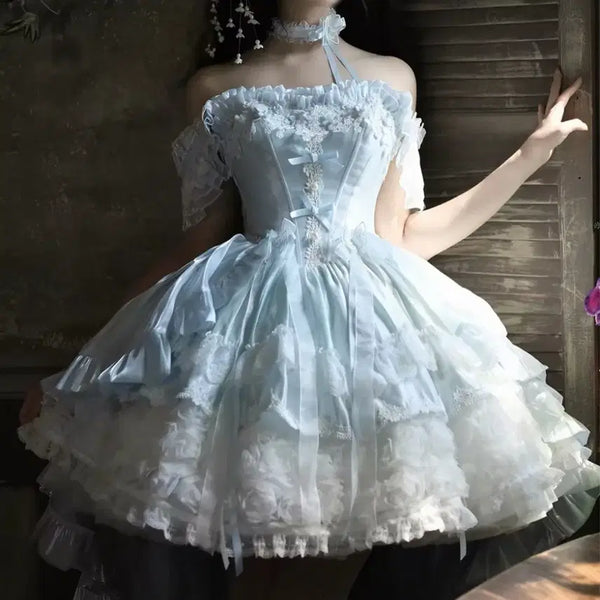 [BUNJANG] Lolita Wedding Dress Elf Graduation Concept Photoshoot / 로리타 웨딩 드레스 엘프 졸업사진 졸사 컨셉촬영