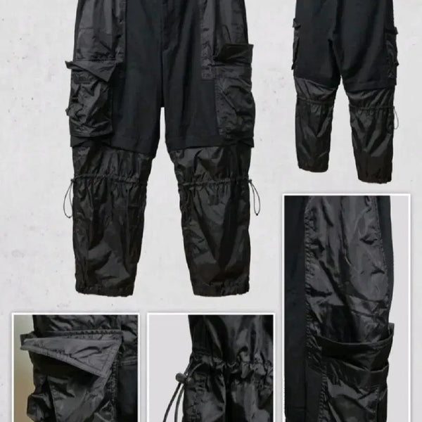 [BUNJANG] Juun.J Layered Nylon Jogger Pants Black L / [정품]준지 멀티 레이어드 나일론 조거 팬츠 블랙L