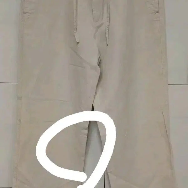 [BUNJANG] Banana Republic Beige Linen Cotton Pants 32/34 / 바나나 리퍼블릭 베이지색 린넨면바지 32/34 앞면얼룩저렴