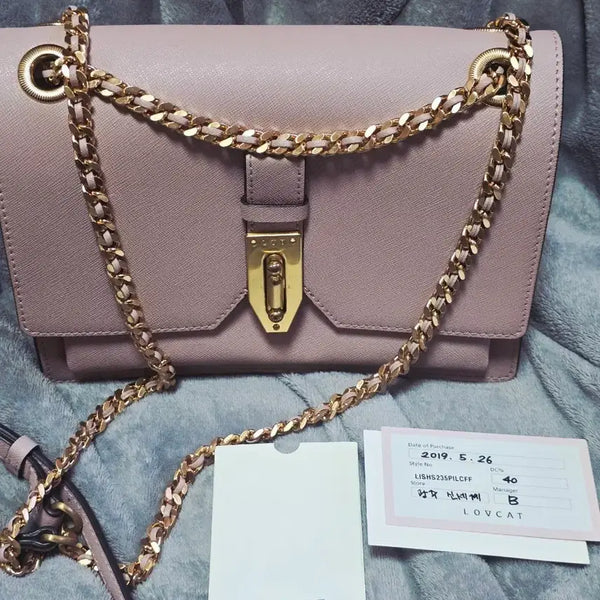 [BUNJANG] Lovecat Charmant Bag Shoulder Bag & Crossbody Bag Pink / 상태A급! 고급지고 사랑스러운 러브캣 샤르망백 숄더백&크로스백 핑크