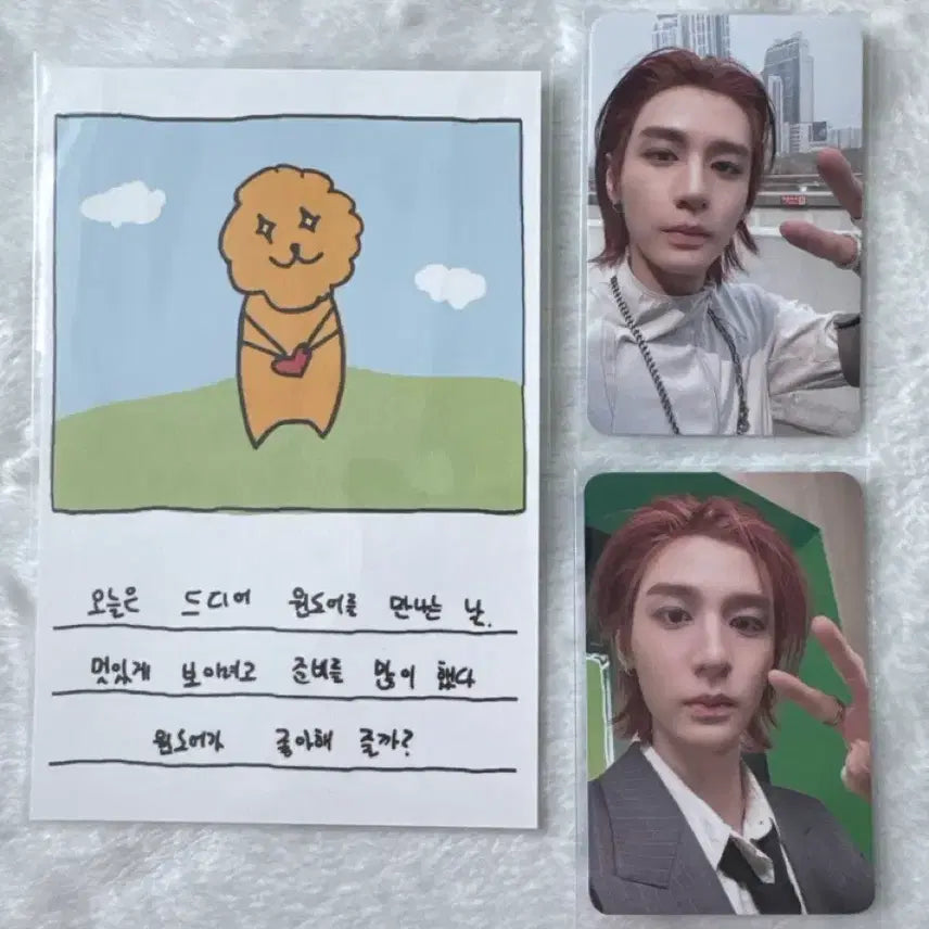 [BUNJANG] BOYNEXTDOOR Leehan 'OKX' Official Photocard 2 + Postcard Bundle Set / 이한) 보넥도 똑똑똑 공방 포카 2장+엽서 일괄 양도
