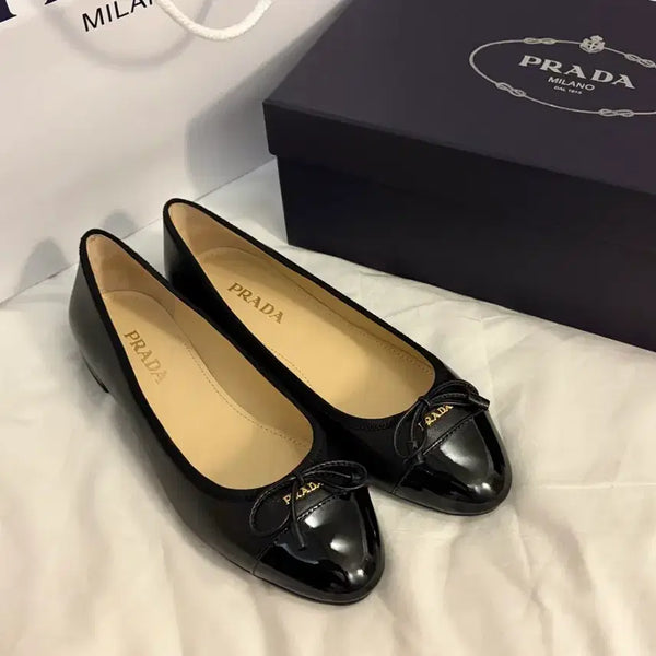 [BUNJANG] Prada Women's Ribbon Flats Size 36 / 프라다 여성 리본 플랫 슈즈 36 사이즈