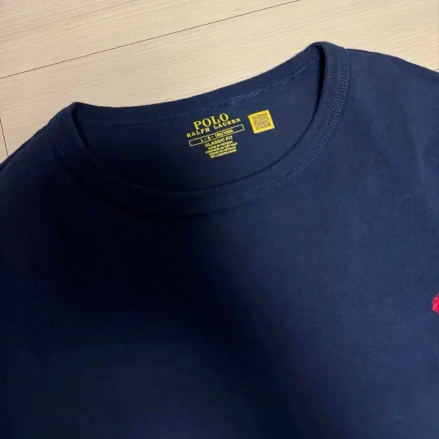 [BUNJANG] Polo Ralph Lauren Classic Fit Heavyweight Long Sleeve T-Shirt Navy L / 폴로랄프로렌 클래식핏 헤비웨이트 긴팔티 네이비L