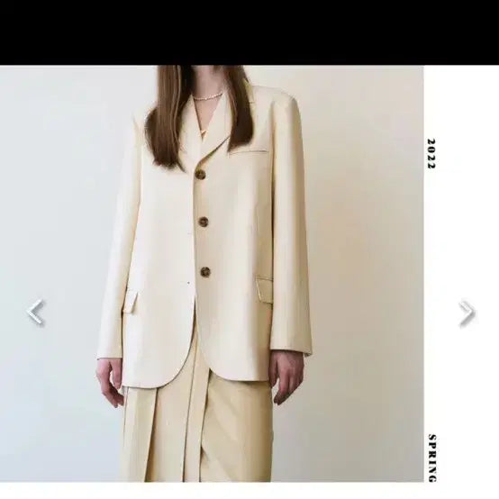 [BUNJANG] MARRON EDITION Ivory Tailored Jacket S / 마론에디션 아이보리 테일러드 자켓 s사이즈