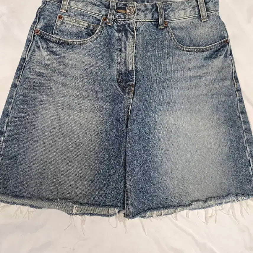 [BUNJANG] TIME Denm Cut-off Shorts / 타임 데님 쇼츠 반바지