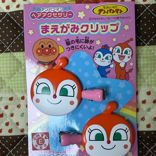 [BUNJANG] Anpanman Doronko Chan Hairpin / 호빵맨 짤랑이 헤어핀 [일본정품 새상품]
