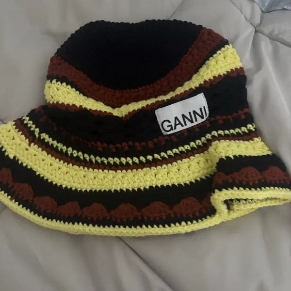 [BUNJANG] GANNI Knit Bucket Hat / 가니 니트 벙거지