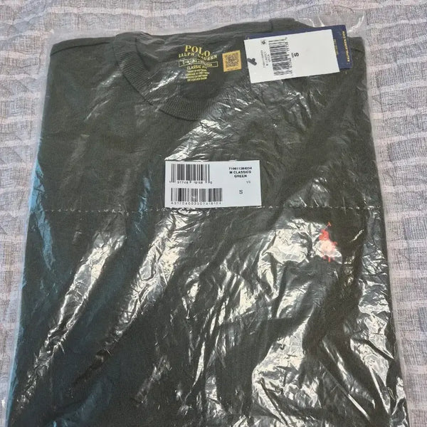 [BUNJANG] Polo Ralph Lauren Classic Fit Heavyweight T-Shirt Green / (새상품 s) 폴로 랄프로렌 클래식핏 헤비웨이트 티셔츠 그린
