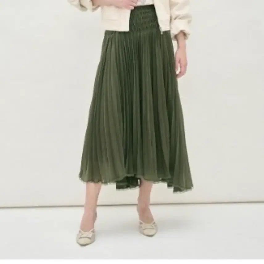 [BUNJANG] Mine by Handsome Smoking Tulle Skirt Size 55 / 한섬 마인 스모킹 샤 스커트 55
