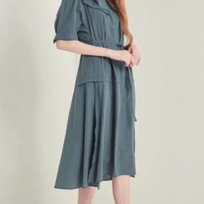 [BUNJANG] The Handsome SjSj Double Collar Dress / 한섬 SjSj 더블칼라 드레스 82