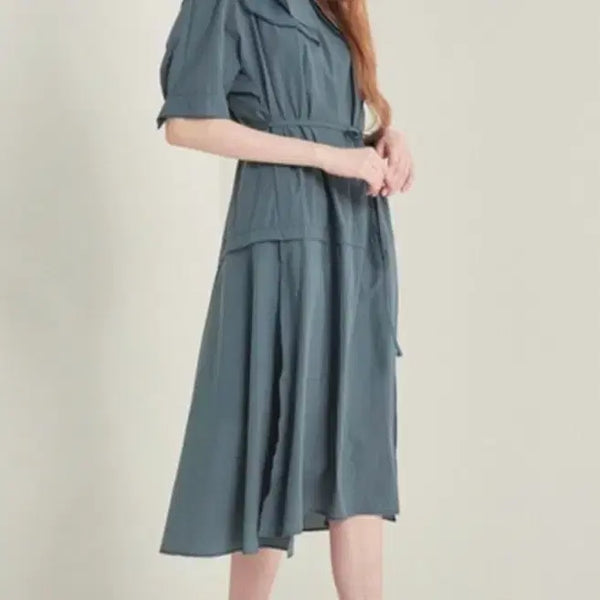 [BUNJANG] The Handsome SjSj Double Collar Dress / 한섬 SjSj 더블칼라 드레스 82