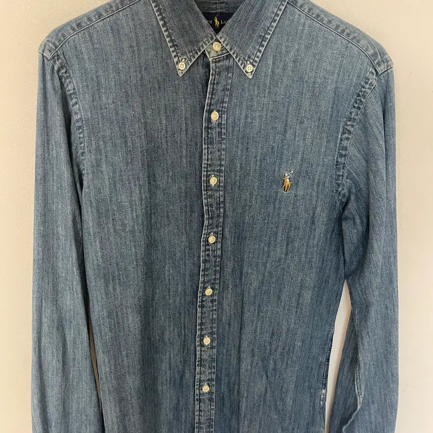 [BUNJANG] Polo Ralph Lauren Slim Fit Denim Shirt Medium Wash / 폴로 랄프로렌 데님 셔츠 슬림핏 M 중청