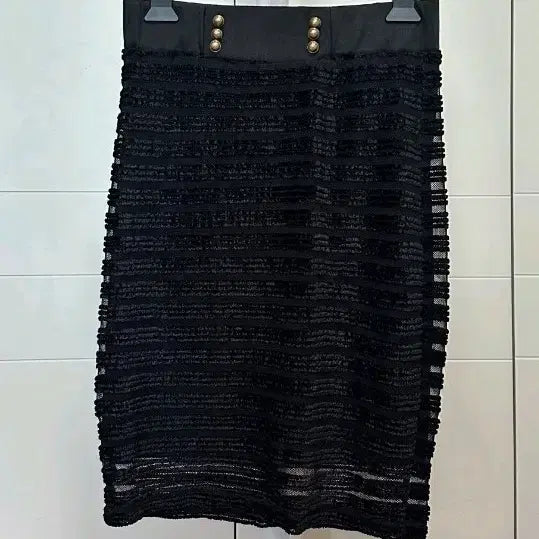 [BUNJANG] SOOS Black Bustier Banding Skirt / @7/7까지할인@SOOS 수스 블랙 뷔스티에 밴딩 스커트