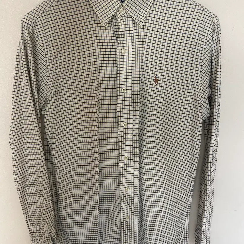 [BUNJANG] Polo Ralph Lauren Custom Fit Checkered Shirt Size S / 폴로 랄프로렌 커스텀핏 체크 셔츠 S