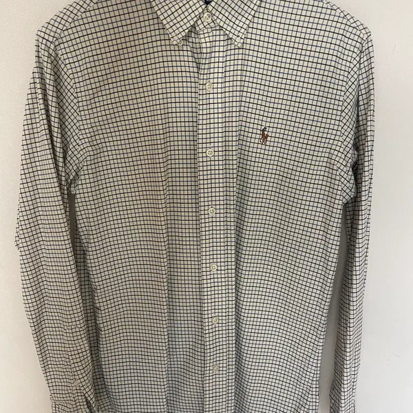 [BUNJANG] Polo Ralph Lauren Custom Fit Checkered Shirt Size S / 폴로 랄프로렌 커스텀핏 체크 셔츠 S