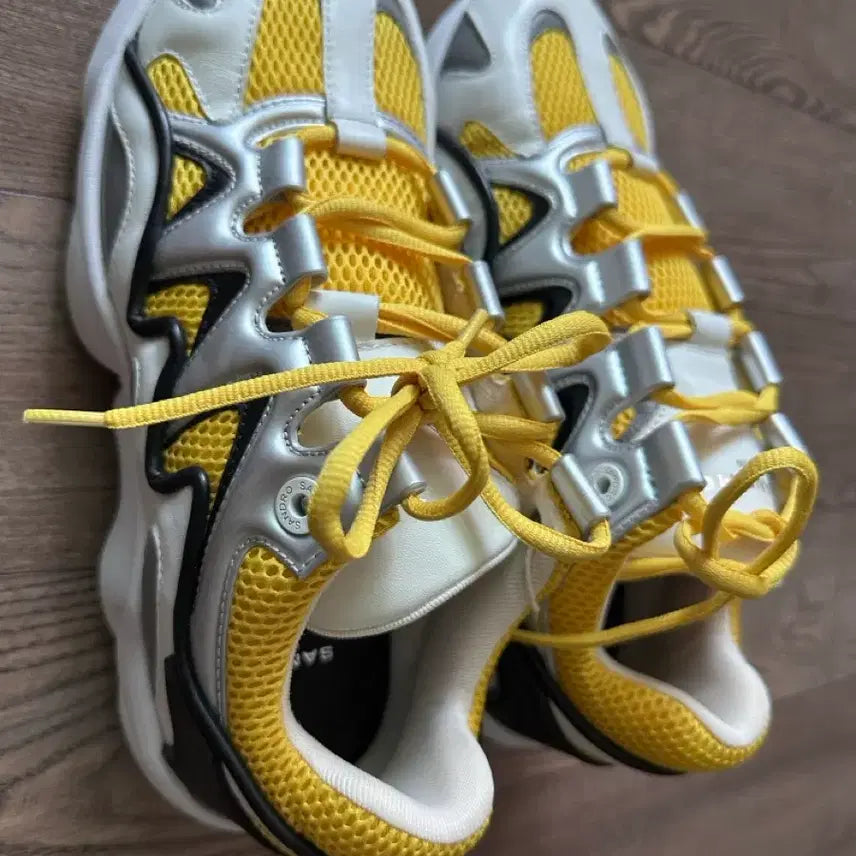 [BUNJANG] Sandro Paris Flame Chunky Sneakers Yellow/Silver / [산드로] 플레임 청키 스니커즈 옐로우/실버 (새상품 / 풀박스)