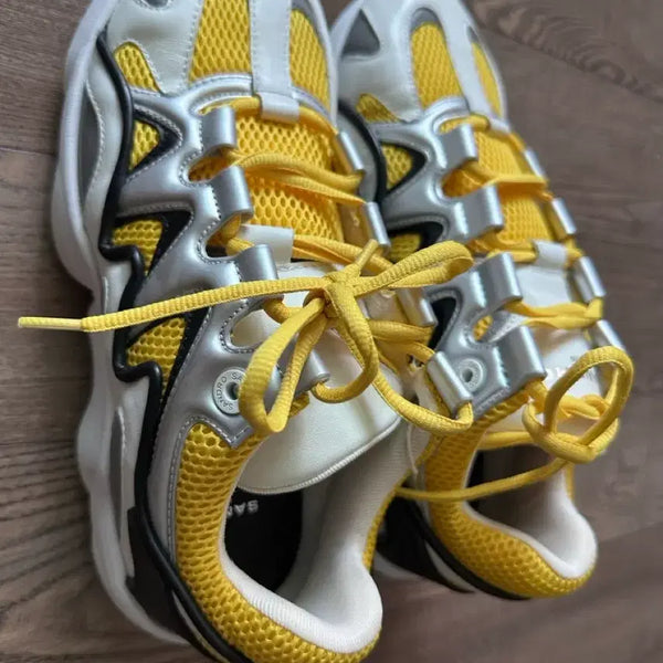 [BUNJANG] Sandro Paris Flame Chunky Sneakers Yellow/Silver / [산드로] 플레임 청키 스니커즈 옐로우/실버 (새상품 / 풀박스)