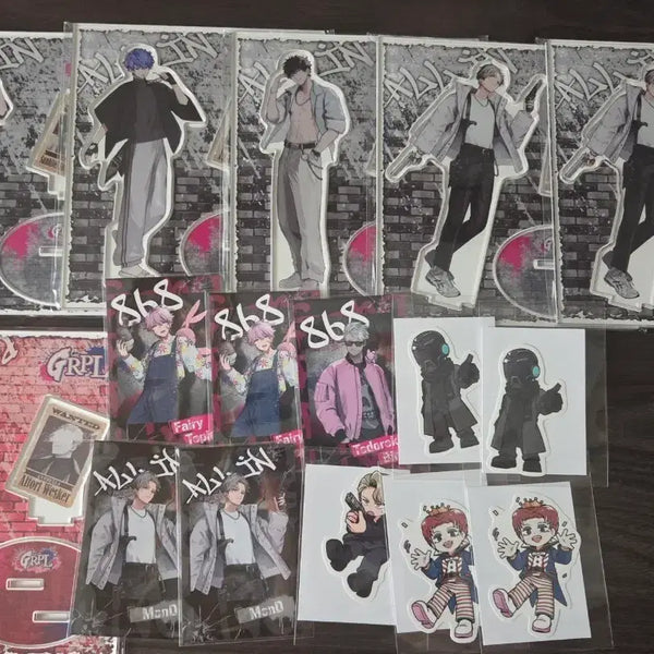 [BUNJANG] GRPL Mond Storegra Mikey Acrylic Stand & Sticker Set / GRPL ALLIN monD 스토그라 굿즈 CR 몬도 곳쨩 마이키