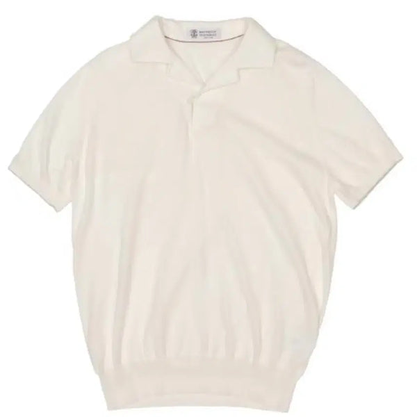 [BUNJANG] Brunello Cucinelli Open Collar Polo Cotton Knit Sweater / 브루넬로 쿠치넬리 코튼 폴로 스웨터 카라넥 셔츠